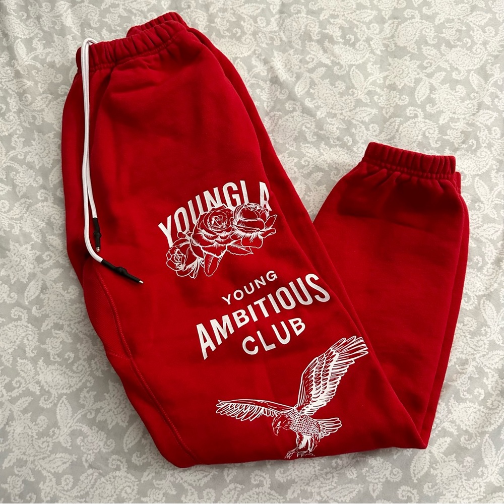 Red Immortal Joggers from YoungLA